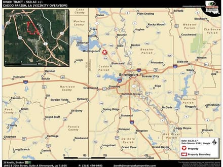 KWKH West Tract, Caddo Parish, 590 Acres +/-